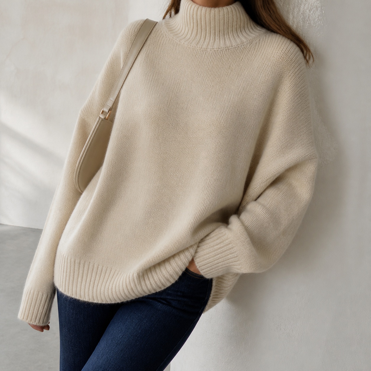 Winter Clothing H&M - Suéter de Invierno para Mujer, Cuello