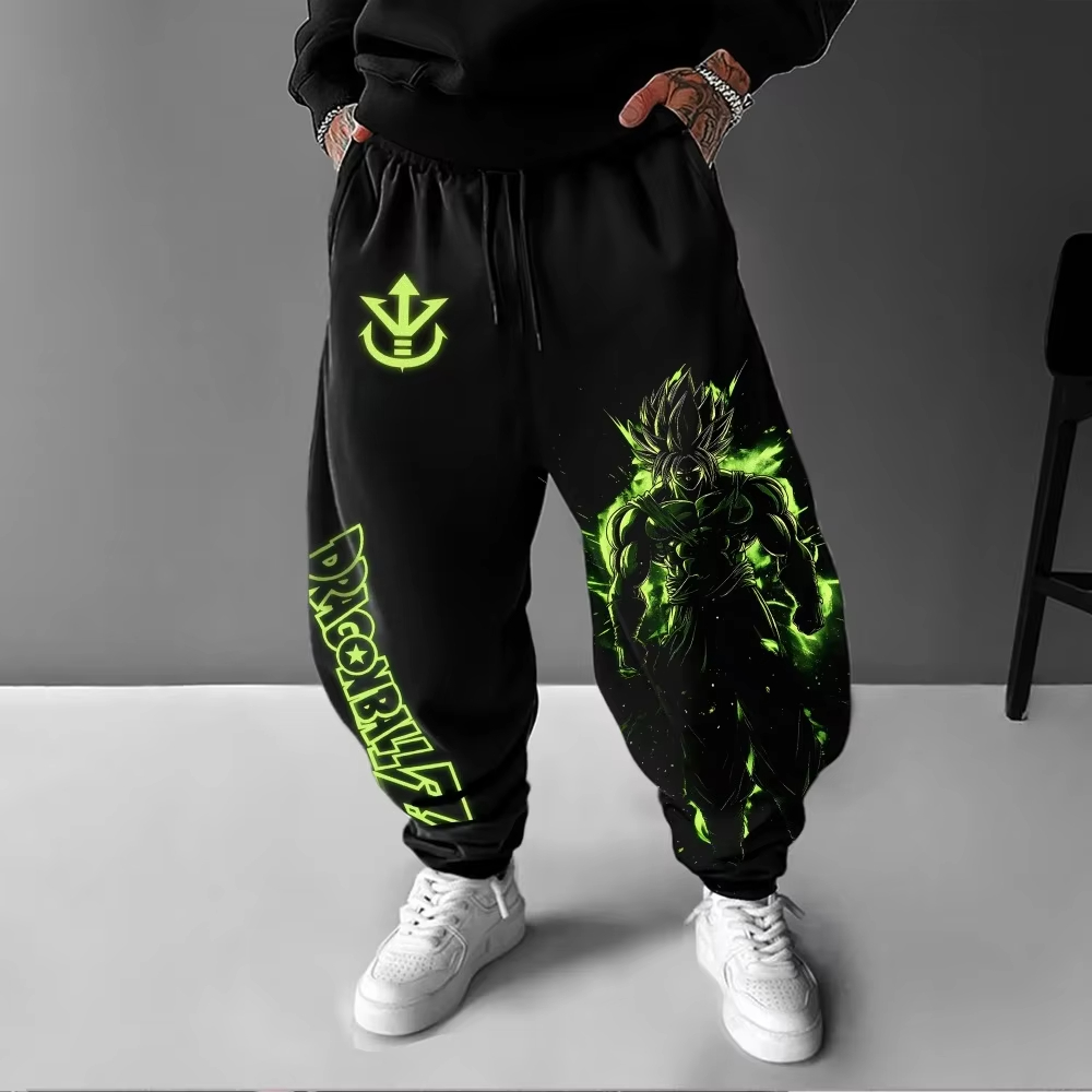 Y2K Winter Clothing - Pantalones de Dragon Ball para hombre,