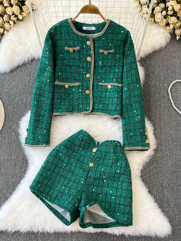 Y2K Winter Clothing - Conjunto de dos piezas a cuadros