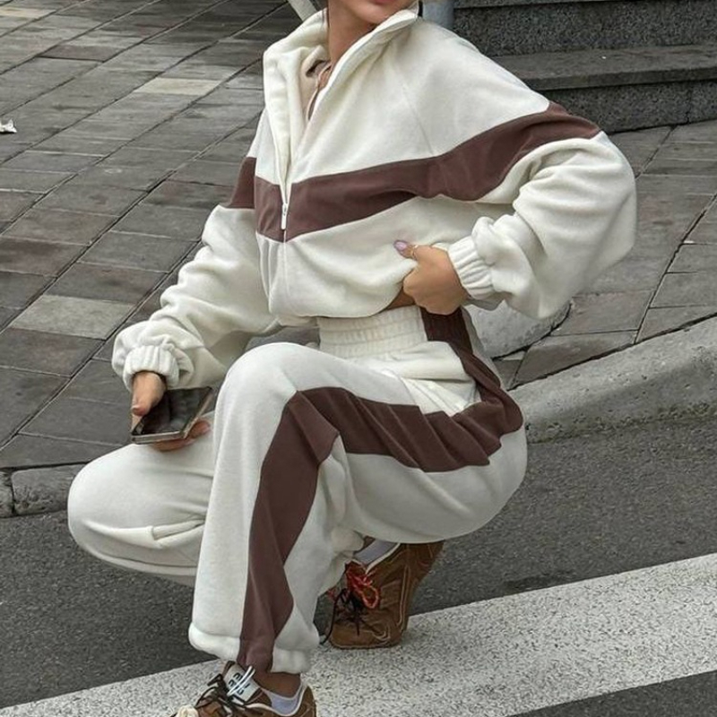 Y2K Winter Clothing - Two Piece Sets Pant Set Tracksuit