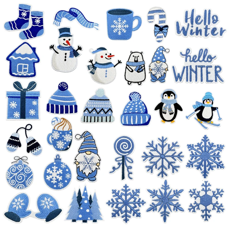 Winter Clothing Pictures - Parche para planchar, calcomanías de tela