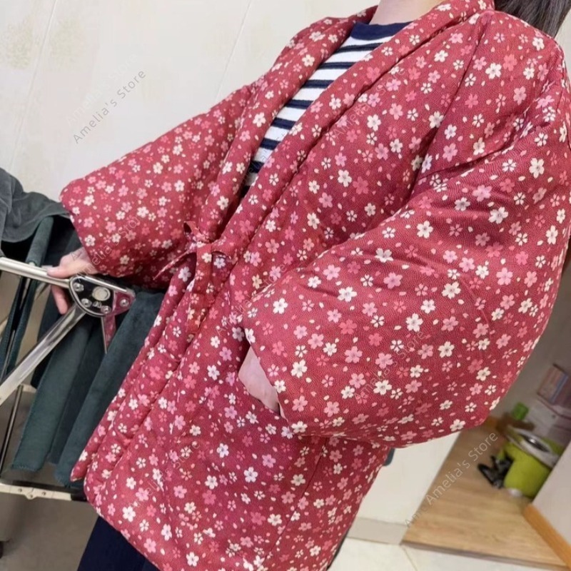 Traditional Winter Japanese Clothing - Hanten Chaqueta Ropa tradicional japonesa Otoño