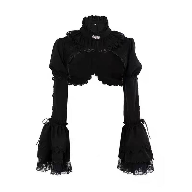 Y2K Winter Clothing - Cárdigan gótico japonés Y2k Lolita para