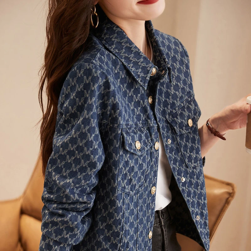 Chaquetas vaqueras azules con  - Winter Clothing On Sale reseña y precio