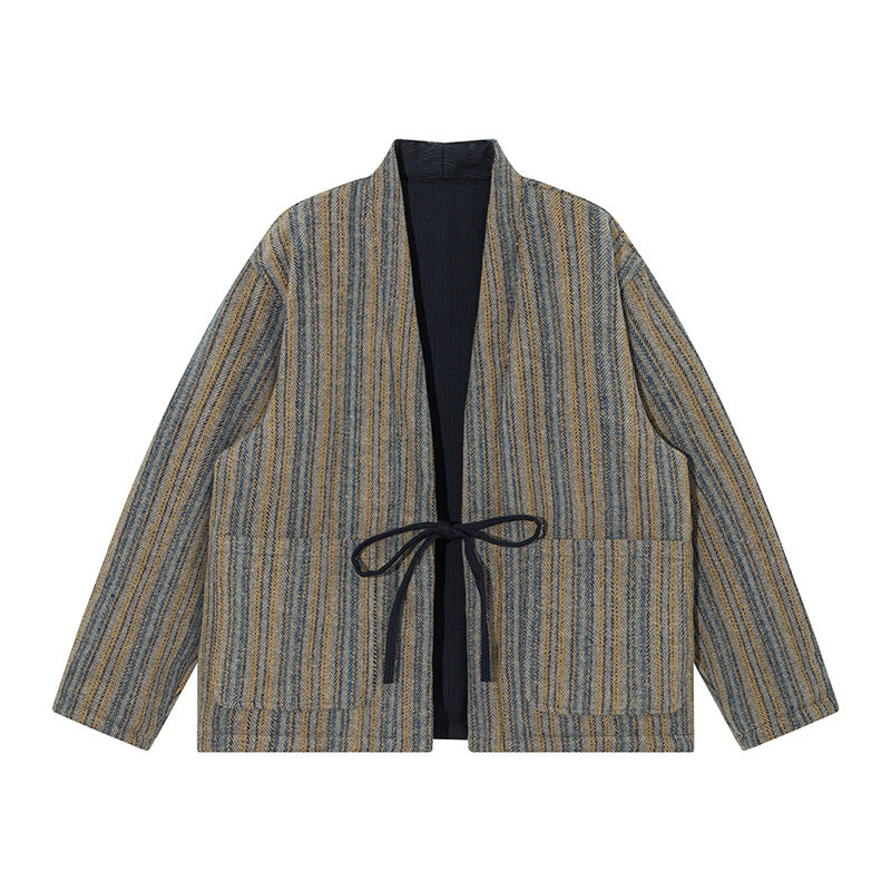 Chaqueta tipo kimono a rayas d - Traditional Winter Japanese Clothing reseña y precio
