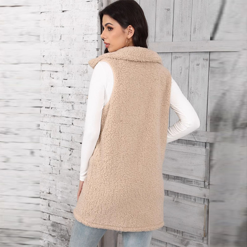 Chalecos de felpa de cordero p - Winter Clothing On Sale reseña y precio