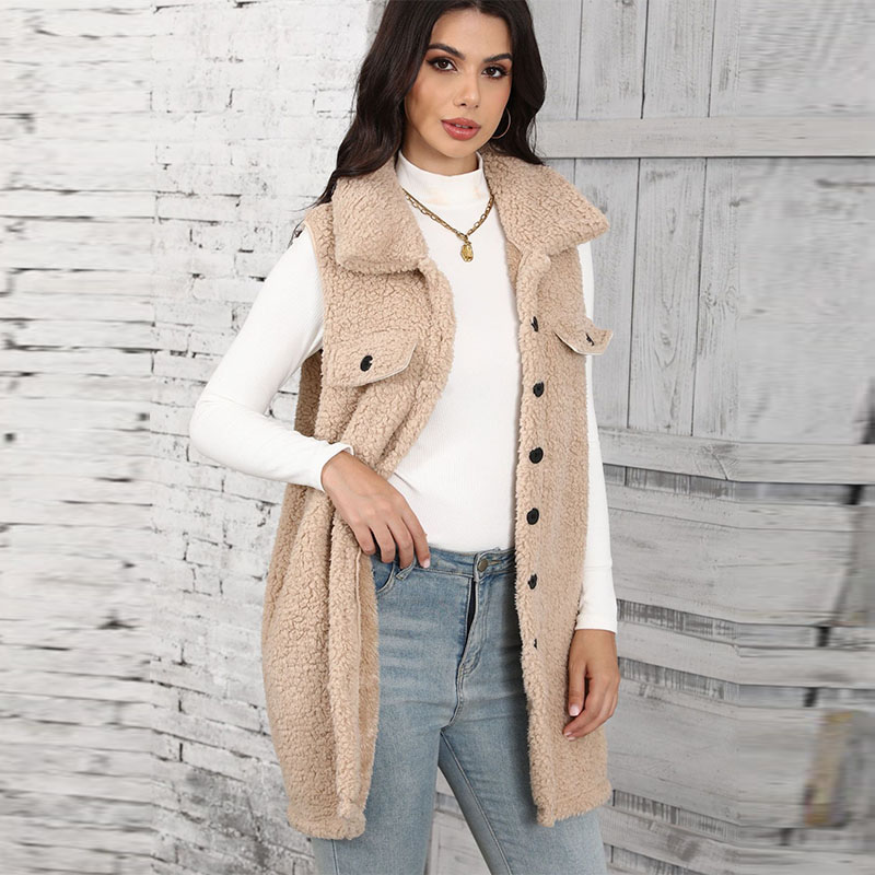 Chalecos de felpa de cordero p - Winter Clothing On Sale reseña y precio