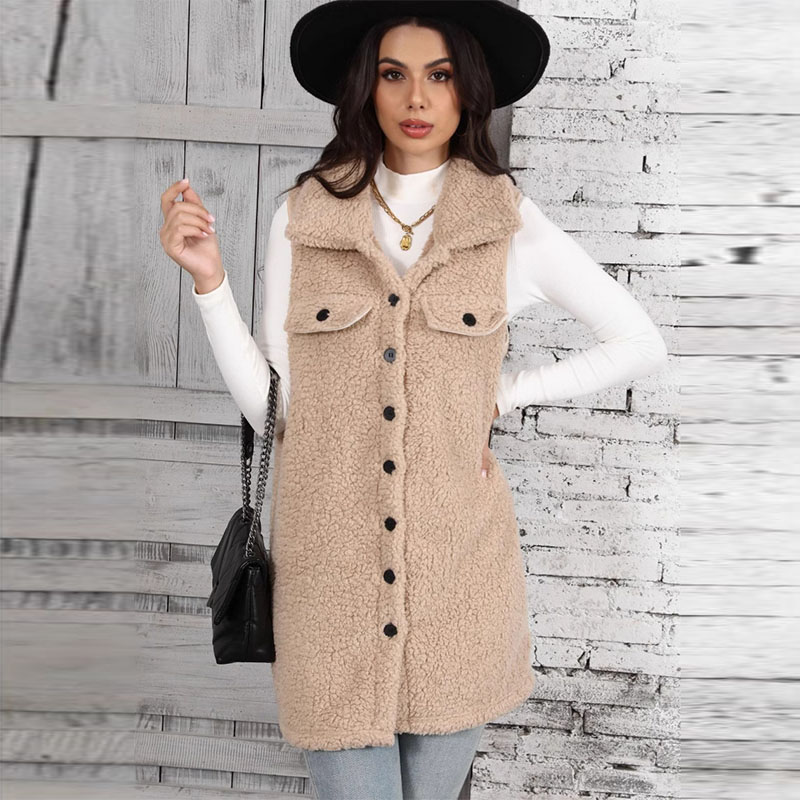 Chalecos de felpa de cordero p - Winter Clothing On Sale reseña y precio