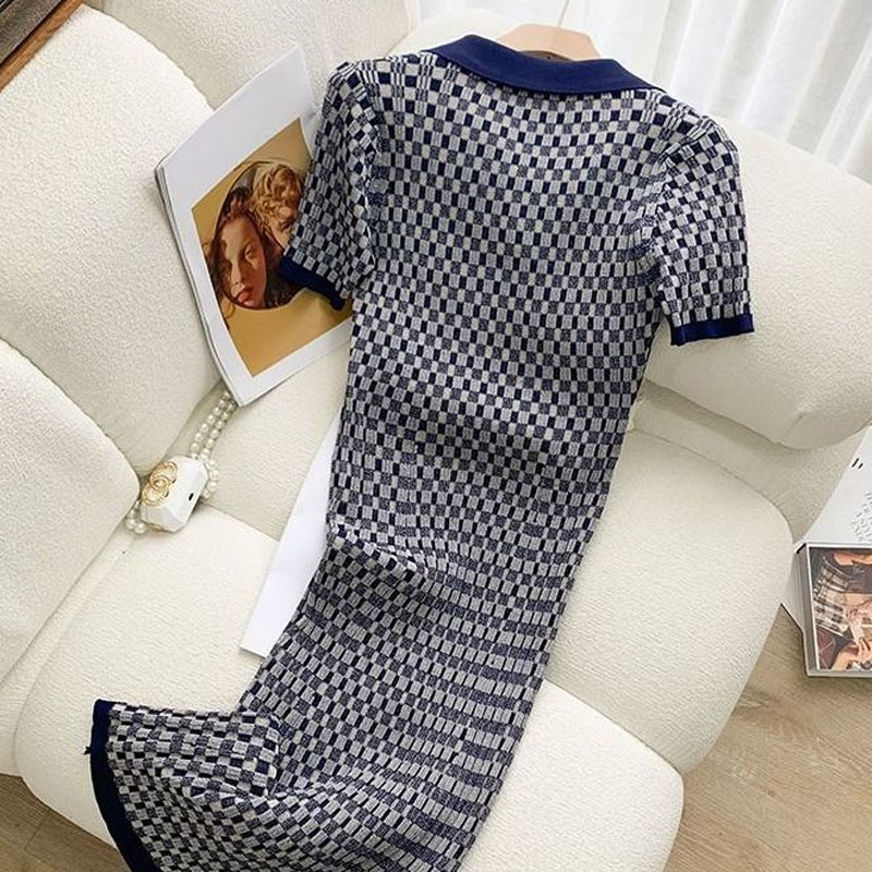 Vestido de punto de manga cort - Winter Clothing H&M reseña y precio