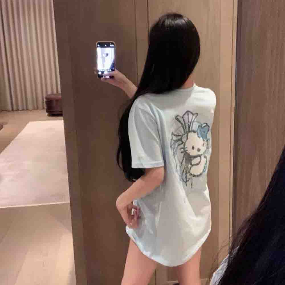 Camiseta coreana con estampado - Y2K Winter Clothing reseña y precio
