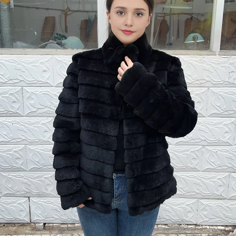 OFTBUY abrigo de piel auténtic - Winter Clothing Store reseña y precio