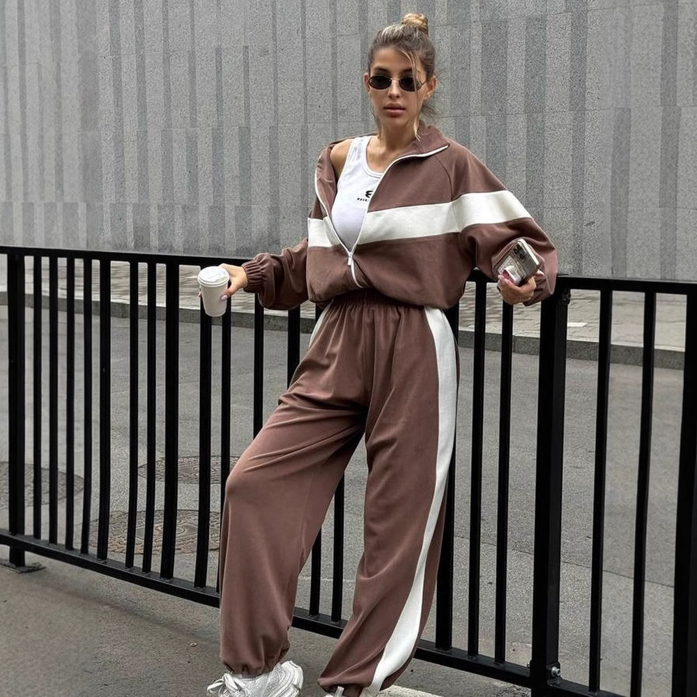Two Piece Sets Pant Set Tracks - Y2K Winter Clothing reseña y precio