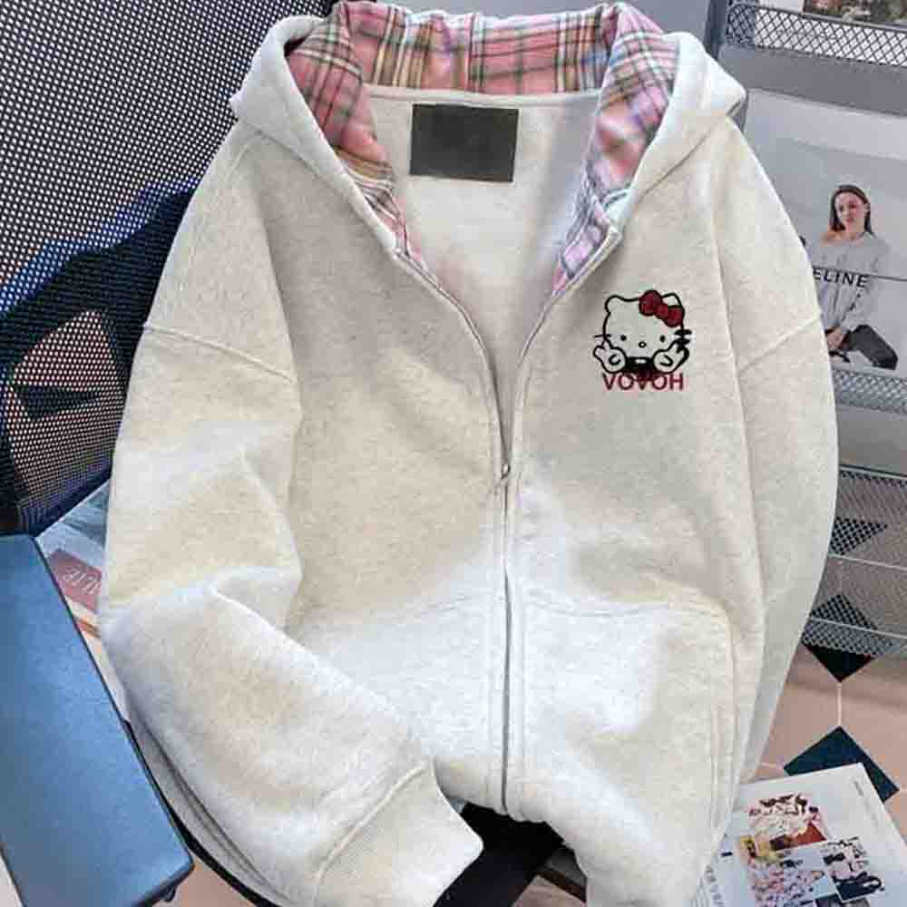 Sudadera con capucha de Hello  - Y2K Winter Clothing reseña y precio