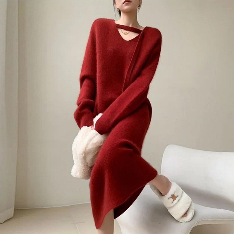 Vestido suéter para mujer 2024 - Winter Clothing H&M reseña y precio